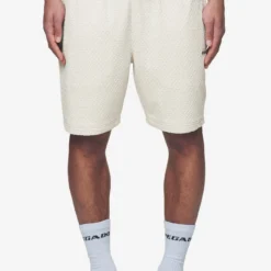 Wyton Structured Summer Shorts Salty Cream -Fashigen Sales PGDR Next Wave E COMMERCE MENS PANTS DAY 14770