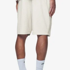 Wyton Structured Summer Shorts Salty Cream -Fashigen Sales PGDR Next Wave E COMMERCE MENS PANTS DAY 14776