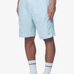 Libco Structured Knit Shorts Baby Blue -Fashigen Sales PGDR Next Wave E COMMERCE MENS PANTS DAY 14794