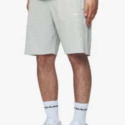 Troy Plissee Shorts Pearl Grey