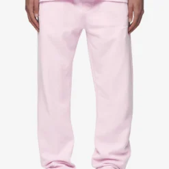 Logo Wide Sweat Pants Washed Bubblegum White Gum