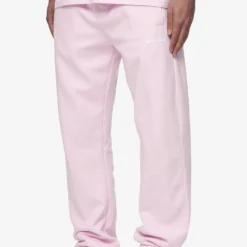 Logo Wide Sweat Pants Washed Bubblegum White Gum -Fashigen Sales PGDR Next Wave E COMMERCE MENS PANTS DAY 25037