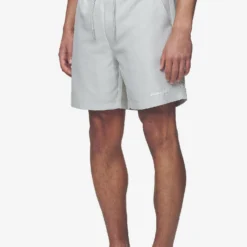 Logo Swim Shorts Pearl Grey -Fashigen Sales PGDR Next Wave E COMMERCE MENS PANTS DAY 25137