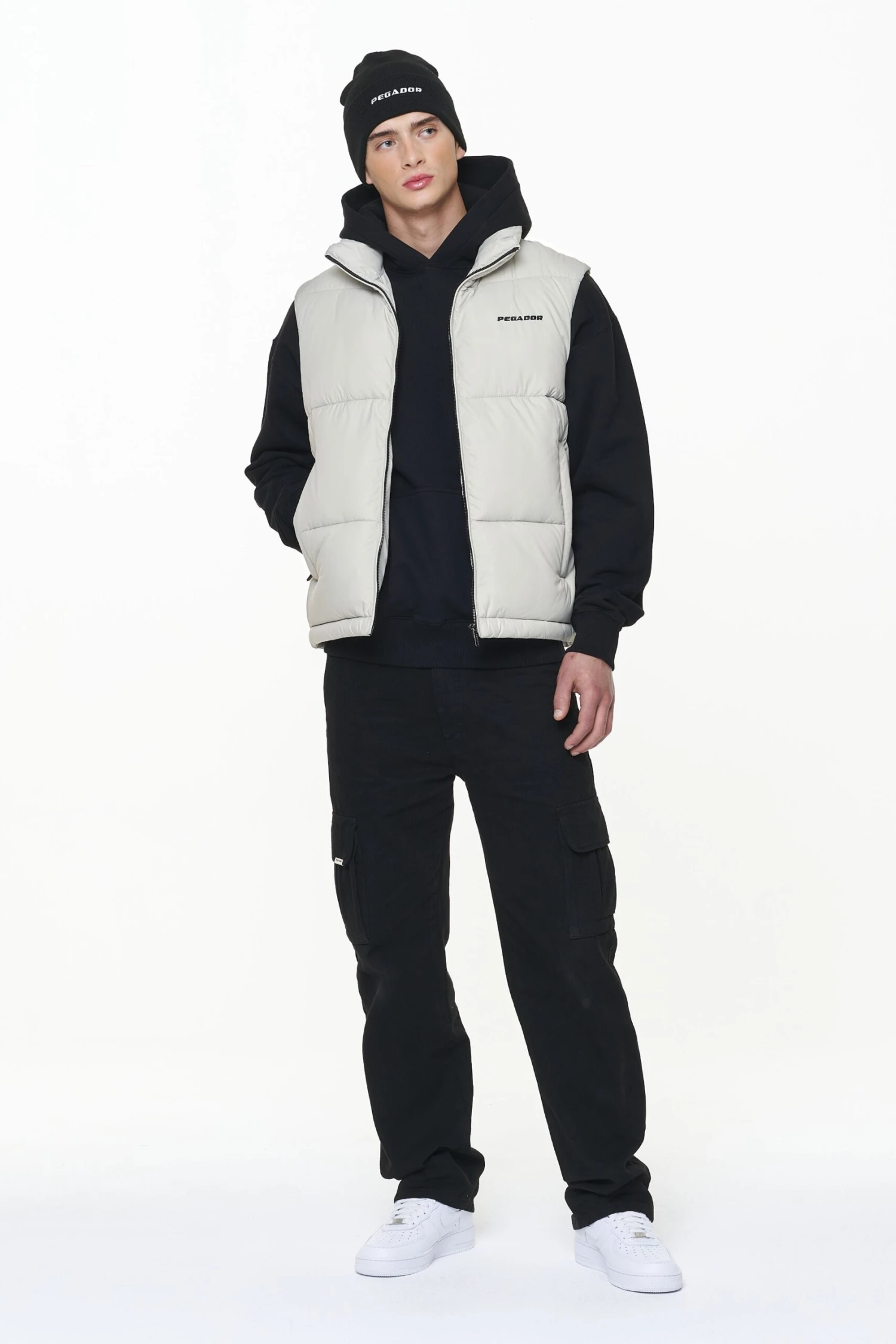 Landin Puffer Vest Ash Grey 2 Landin Puffer Vest Ash Grey - Image 2