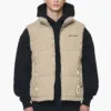 Bardon Cord Puffer Vest Sand