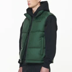 Landin Puffer Vest British Green 10 Landin Puffer Vest British Green -Fashigen Sales PGDR OUTERWEAR MENS6235