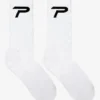 P Socks White Black