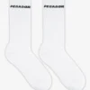 Side Logo Socks White Black