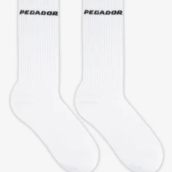 Side Logo Socks White Black