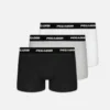 Tatun Boxershorts 3 Pack Black Grey Melange White